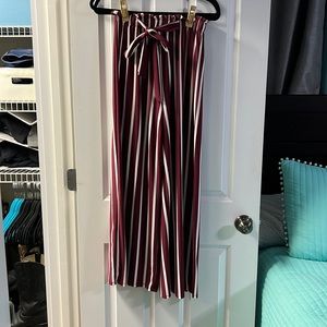 Striped dress pants